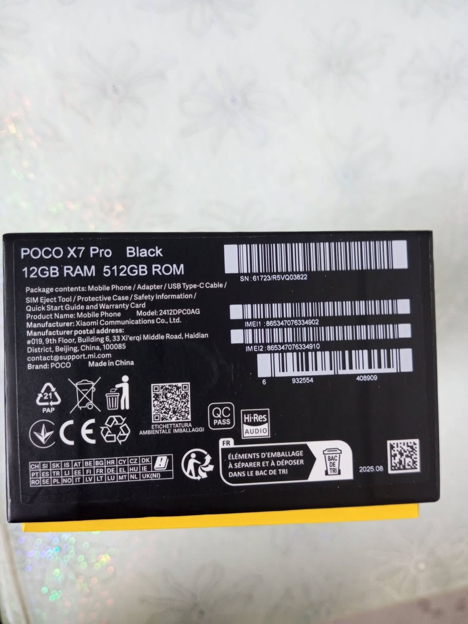 بوكو اكس 7 برو 
ذاكرة 512 رام 12
غراض كامل ويا جهاز نظيف لوك مستخدم قليل 
سعر 400 بي مجال قليل


**إذا كنت صاحب هذا الإعلان وتريد حذفه لأي سبب، رجاءا أرسل رسالة إلى الدعم الفني**