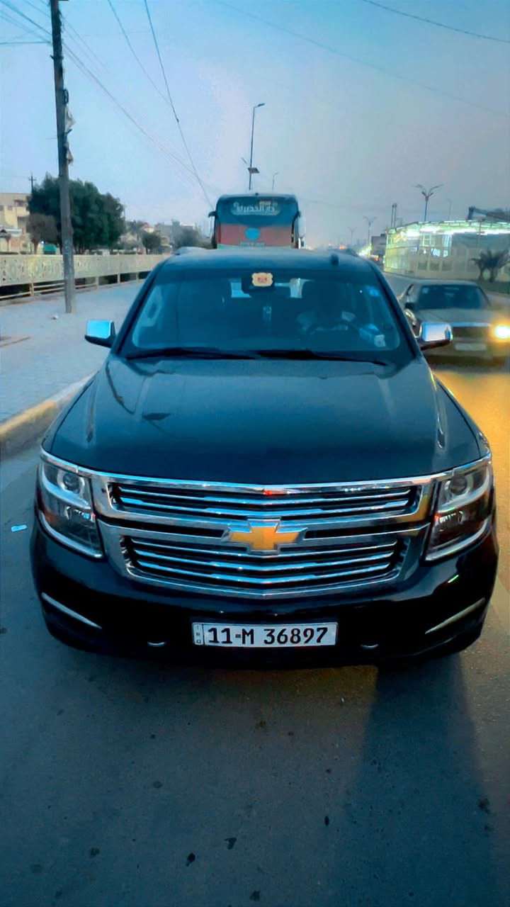 تاهو موديل 2017 (LTZ)
 خليجي  فول موصفات 

كشنات منفصل

شاشه ترحيب مع اضائه

علما صدر جديد 

بصمه عدد٥

منبه اصطدام

هيتر كشنات

٣ وضعيات قياده

٣ قطع تبريد منفصل

حساس امام خلفي  

اشاير بلمري 

مري شفط

رادار جانبي 

رادار امامي

جنطه شفط كهربائي 

محرك5300

ماشيه 
150كيلو
رقم بغداد تحويل ثاني يوم 

العنوان بغداد 
***********
