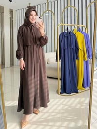 فستان تركي • مقاسات ٣٨-٤٤ • طول ١٤٠ سم