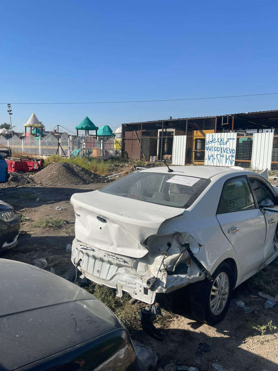 كيا بيكاس موديل 20 متضررة كير ومحرك كفالة وبيها بعض القطع مابيها شي رقم أربيل الجديد وهزة جديدةسعرها 40 ورقة وبيها مجال للاستفسار (***********)
