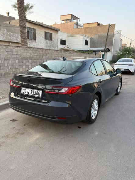 تويوتا كامري (هايبرد)
موديل 2025
الفئة LE
ماشية 2000 ميل
اللون الخارجي أسمنتي
رقم بغداد 
نص فول السيارة 
الحادث سطحي بسيط
جاملغ خلفي + ربع باب خلفي 
(نفس الجهة) باقي السيارة سليمه
العنوان : بغداد 
للأستفسار : ***********
