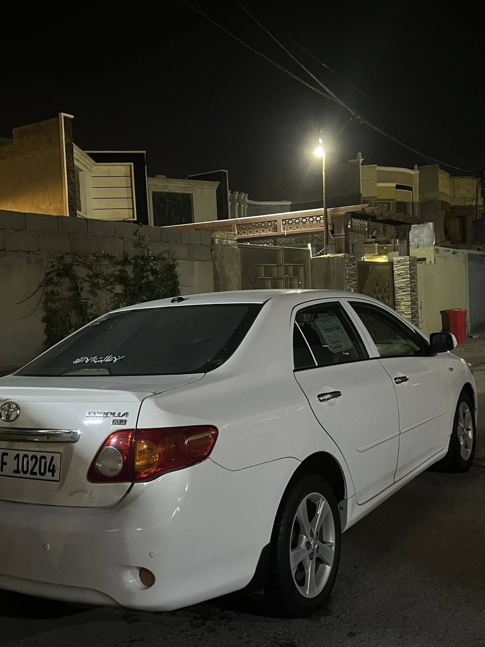 سلام عليكم كورلا موديل 2008 خليجي 
بيه فقط قطعه وحده 
محرك 1800
رقم اربيل بسمي 
***********
