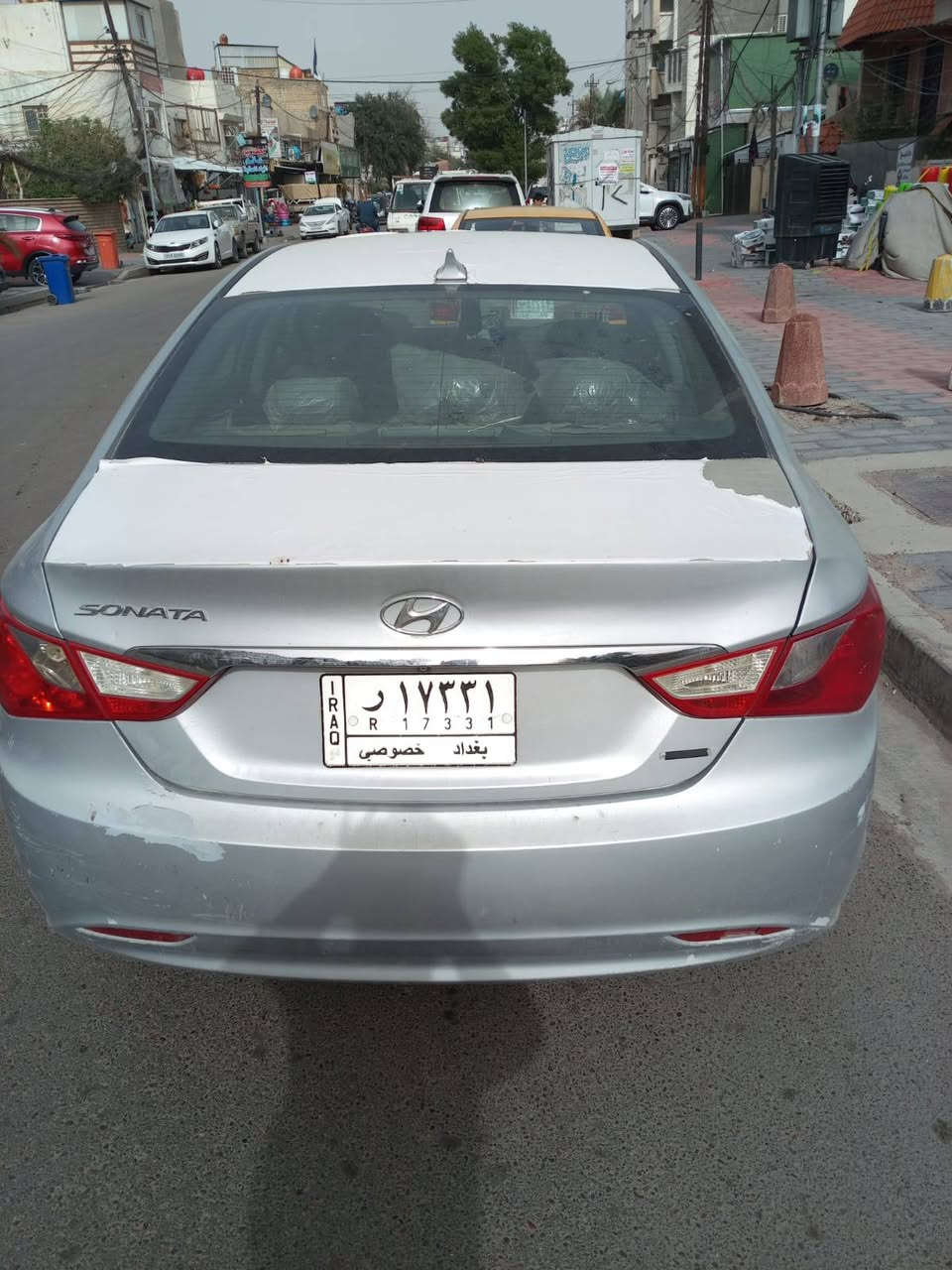 سوناتا ٢٠١١ فول مواصفات للاخير vip رقم بغداد بيها صبغ قطعة وحدة وبيها جراد سيارة بجم كبس سعر 105  ***********  العنوان الكاضمية
