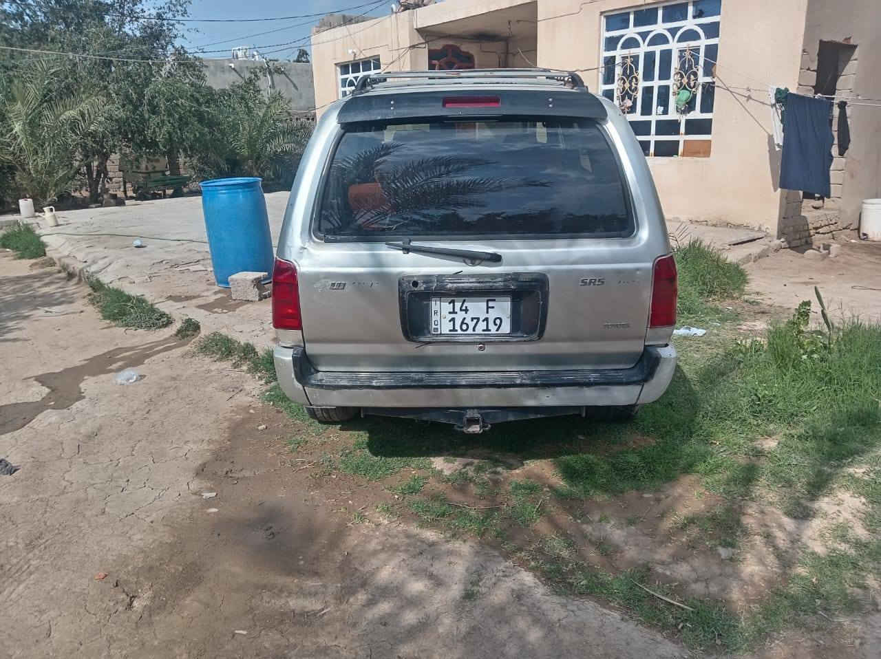 سلام عليكم
سياره تيوتا رنر فورويل موديل 2000
سياره مكفوله من الضربه التبديل
رقم بصره دولي تحويل مباشر
السعر 70 وبيه مجال
رقم الهاتف /***********     الرقم الهاتف 2/***********
