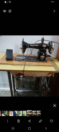 مرحبا عندي هاي الماكينة نظيفة للبيع هيا والميز مالتها ب 50 الف وبيها م...