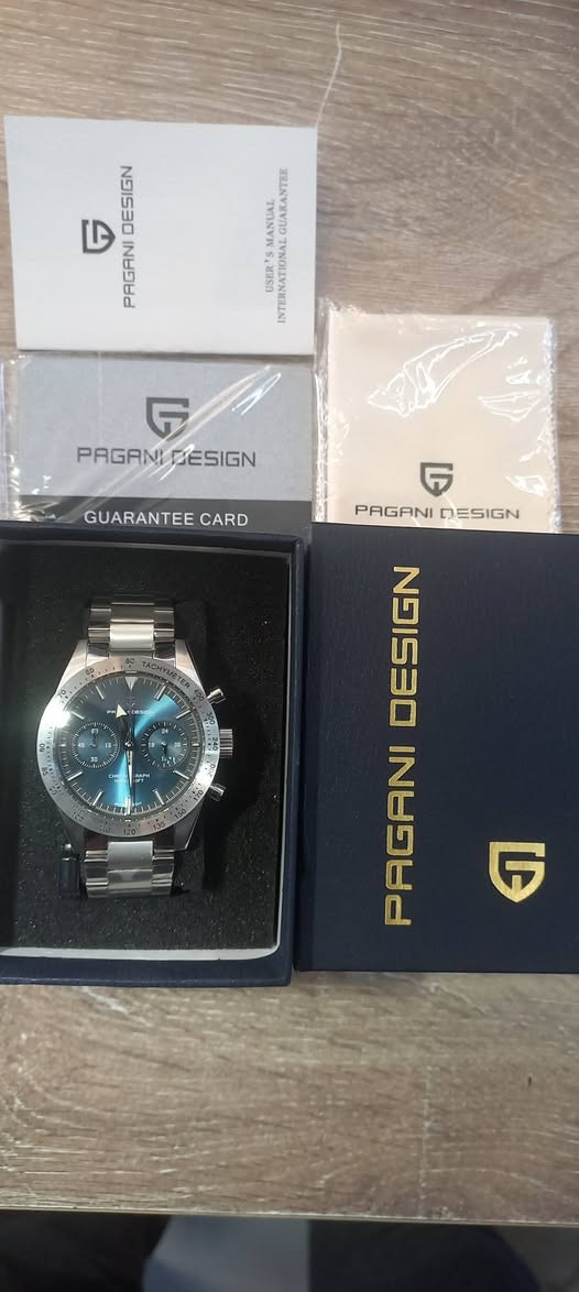من رخصة الادمن 
ساعة باجاني ديزاين الغني عن التعريف
مكينة كرونوكراف ياباني
لون مميز و نادر جميع السناتر شغالة 
جديد لوك مع العلبه الأصلية و الكتلوك 
السعر ٨٥ الف شامل التوصيل لجميع محافظات العراق 
*********** للإستفسار عالخاص او واتساب
