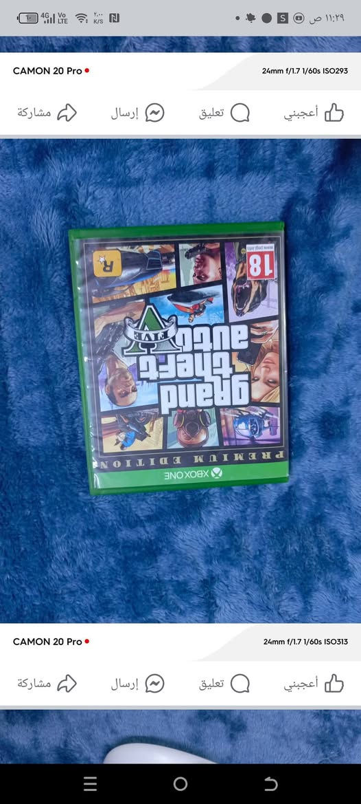 السلام عليكم
Xbox one s مستعمل للبيع
يجي الجهاز ويا قرصين قرص gta 5 نسخة البريميوم وقرص the evil withen ويجي ويا يدة اصلية لون اسود ويجي ويا يو بي اس بس احجي امانة الله الجهاز مفتوح صلحت بس ال ic والهارد والشريط بس صلحتة بقطع اصلية ويجي ويا سماعة واير وغراضة كاملة يعني وايراتة كاملة 

للاستفسار عالخاص


**إذا كنت صاحب هذا الإعلان وتريد حذفه لأي سبب، رجاءا أرسل رسالة إلى الدعم الفني**