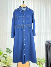 فستان جينز • مقاسات ٣٨-٤٨ • توصيل مجاني