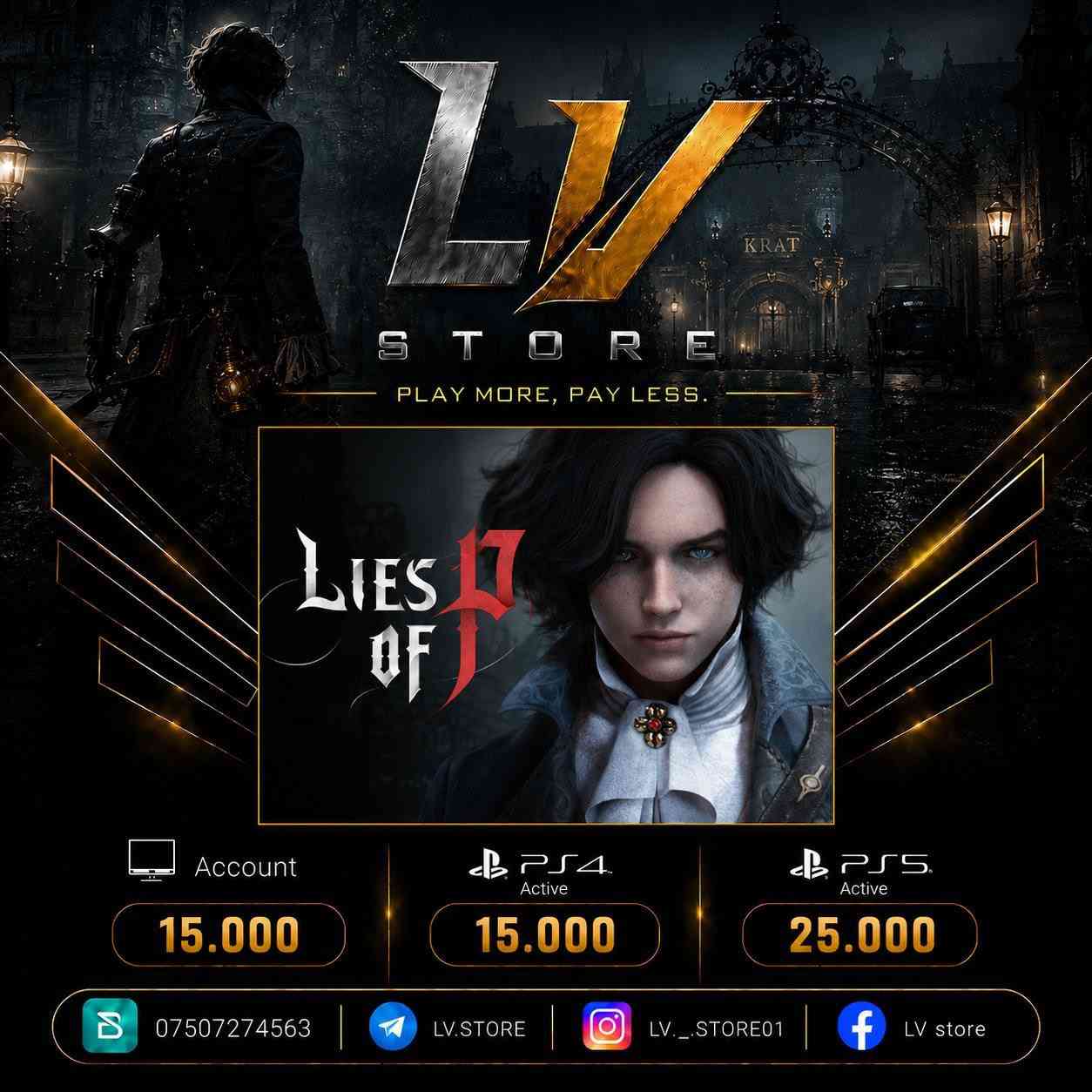 "أفضل الألعاب بأقل الأسعار فقط لدى LV STORE!" 🎮🔥
لماذا تدفع أكثر بينما يمكنك تجربة أحدث وأقوى الألعاب في العالم بأقل الأسعار؟ ضمان كامل، سرعة في التسليم، ودعم مستمر.
🔹 جودة عالية وبدون أي مشاكل.
"جدد اشتراك البلس الخاص بك بأقل من سعره الحقيقي! 🚀💛"
🕹️ حسابات خاصة (Account)
🎮 بلايستيشن 4 و 5 (PS4 / PS5 Active)
للطلب ولمزيد من المعلومات، أرسل رسالة إلى الصفحة أو اتصل بنا عبر:
📞 ***********

