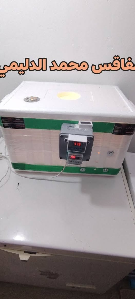 (مفاقس محمد الدليمي)،
فقاسات مصنوعة من مادة الفلين المعزولة للحفاظ على درجة الحرارة المناسبة لتفقيس البيض.

🔹 المواصفات الأساسية:

✅ صناعة محلية بجودة عالية

✅ مزودة بجهاز رقمي للتحكم بدرجة الحرارة

✅ توفير استهلاك الكهرباء

✅ مناسبة لتفقيس بيض الدجاج والطيور الأخرى

✅ سعة مختلفة حسب الطلب

🔹 مميزات المنتج:

سهولة الاستخدام

دقة في ضبط الحرارة

عزل حراري ممتاز

تصميم عملي وخفيف الوزن

يتوفر توصيل جميع محافظات العراق🇮🇶

📞 للحجز أو الاستفسار، تواصل معنا عبر الرسائل أو الاتصال المباشر *********** واتساب
#الجميع
