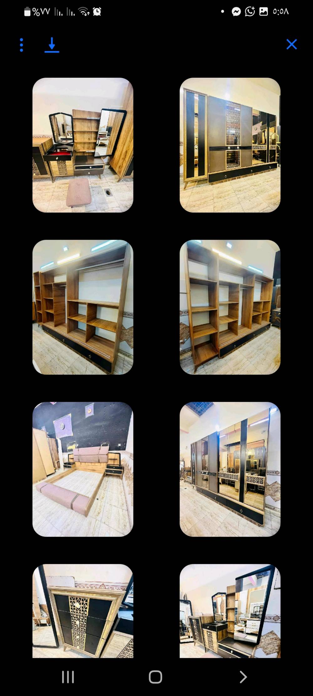 غرفة نوم جديدة ومميزة للبيع، مصنوعة من الخشب الفاخر مع تصميم أنيق يتكون من سرير، خزانة ملابس، ومجموعة شزنات مع مرآة.

تتميز الخزانة بتصميم حديث مع مساحة وافرة لتخزين الملابس والأغراض الشخصية. السرير مريح ومصمم ليناسب مختلف الديكورات. 

الخشب متين وعالي الجودة، ويوفر مظهرًا عصريًا وأنيقًا للغرفة. فرصة رائعة لمن يبحث عن جودة وشكل جميل في نفس الوقت.