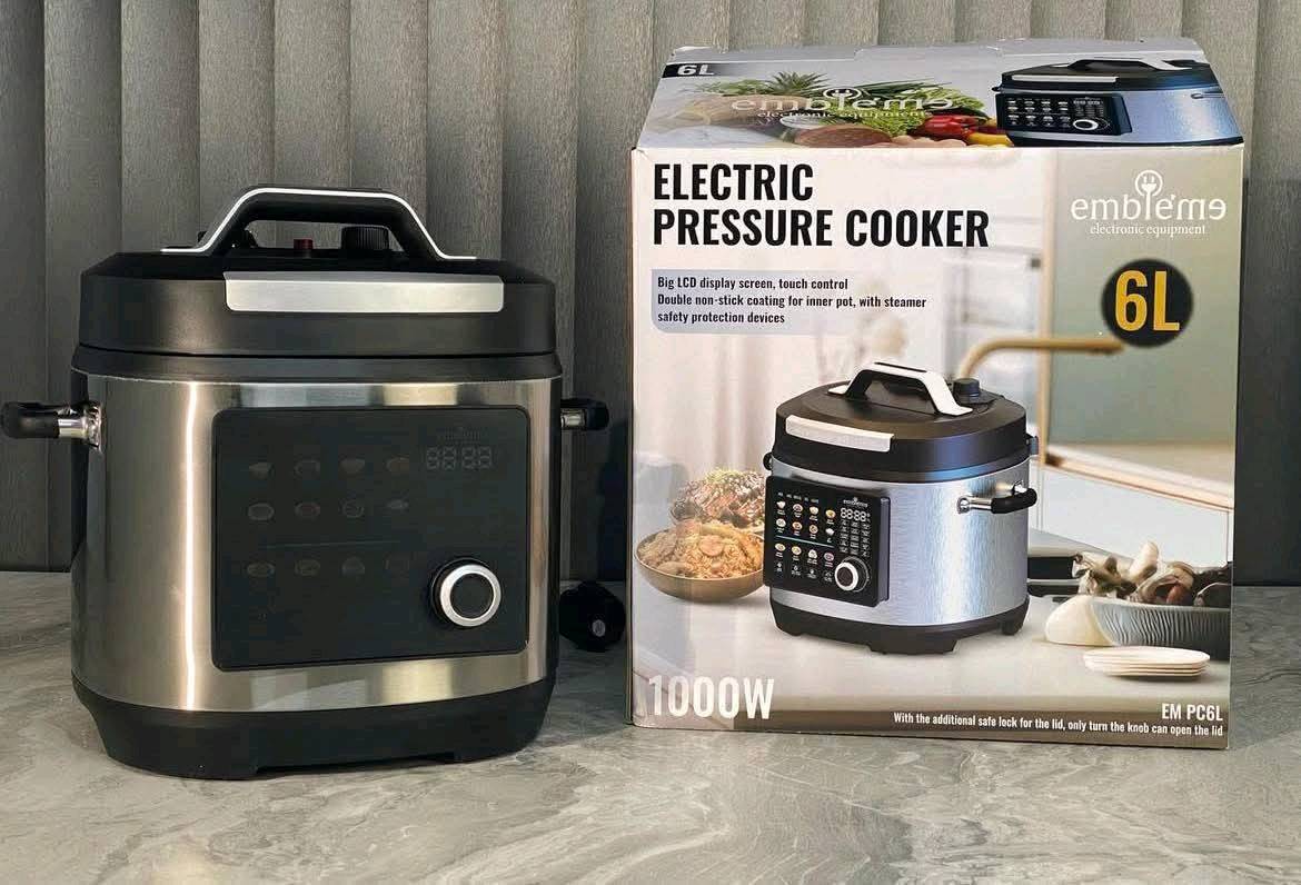 جدر ضغط كهربائي من ماركة امبليوم 
لطبخ جميع انواع الأكلات 🍗🍖🍜🍲🍵🍛
🔺لأول مرة يأتي بشاشة ايباد لمس 
🔺تايمر للتحكم بالوقت 
🔺ثرموستات للتحكم بدرجة الحرارة 
🔺منبه صوتي عند استواء الطعام 
🔺 متوفر بحجمين 6 و 8 لتر  
🔺الوعاء الداخلي تيفال غير قابل للألتصاق
🔺قدرة 1000واط
🔺قفل حماية
🔺خاصية ابقاء الطعام دافئ 
توجد خدمة توصيل الى كافة انحاء العراق 

