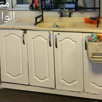 كاونتر خشب • ٣٫٥م • سنك مرمر