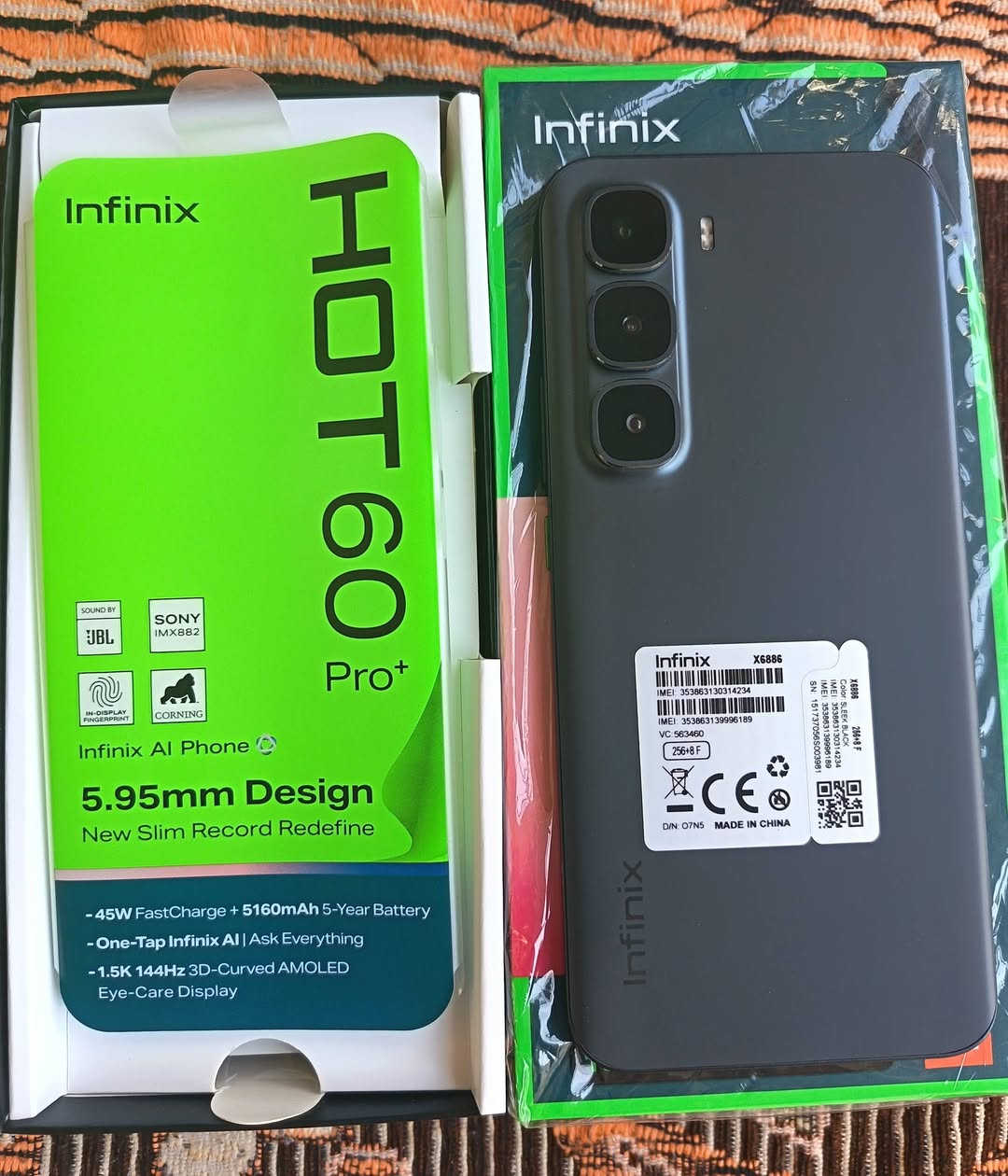 للبيع انفنكس هوت 60 برو بلاس اخو الجديد نضافه100 كامل الملحقات ذاكره 256 ورام 8 سعره 200 الف قفل بغداد حي الجهاد مكتبةحي الضباط ***********  لالالا يوجد توصيل
