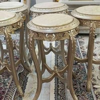 طبلة دمياطي • خشب زان • مرمر طبيعي