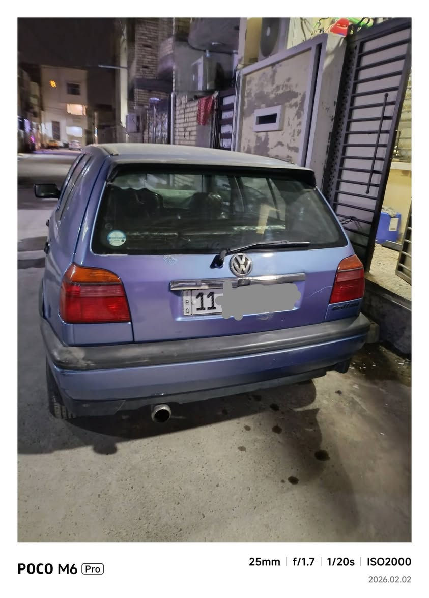 سلام عليكم كولف للبيع موديل 92 محرك 2000 كير اتو تبريد ثلج مكينة كير تمام تحويل  مباشر السعر 49$ بيه مجال بسيط حك الجية السيارة جاهزة ***********
