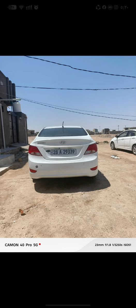 اكسنت موديل 16خليجي كفاله  ماعدا طخه بسيطه مكينه كير حداديه تبريد مبدل راديتر جديد بس ماكملته لن اريد ابيع مكينه 1400سنويه بسمي 2031يله ينتهي رقم نكليزي رقمه نجف ومكاني نجف سياره جاهزه وحلوه وبسامينه لستفسار ***********
