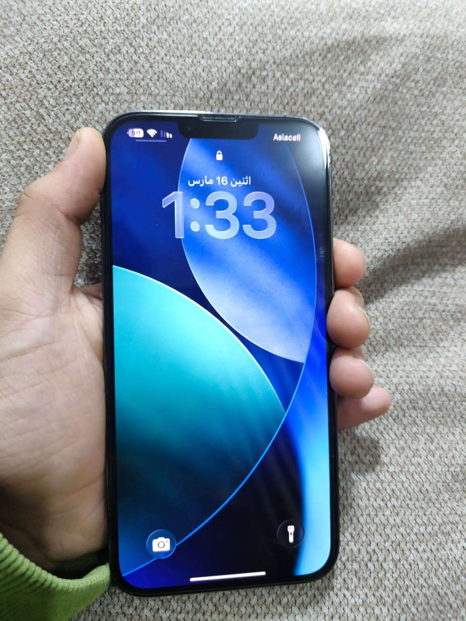 السلام عليكم انضف 13برو ماكس بطاريته 91 ذاكره 256 وتر ممفتوح كلش نظيف السعر 750 بغداد
الحريه ***********
