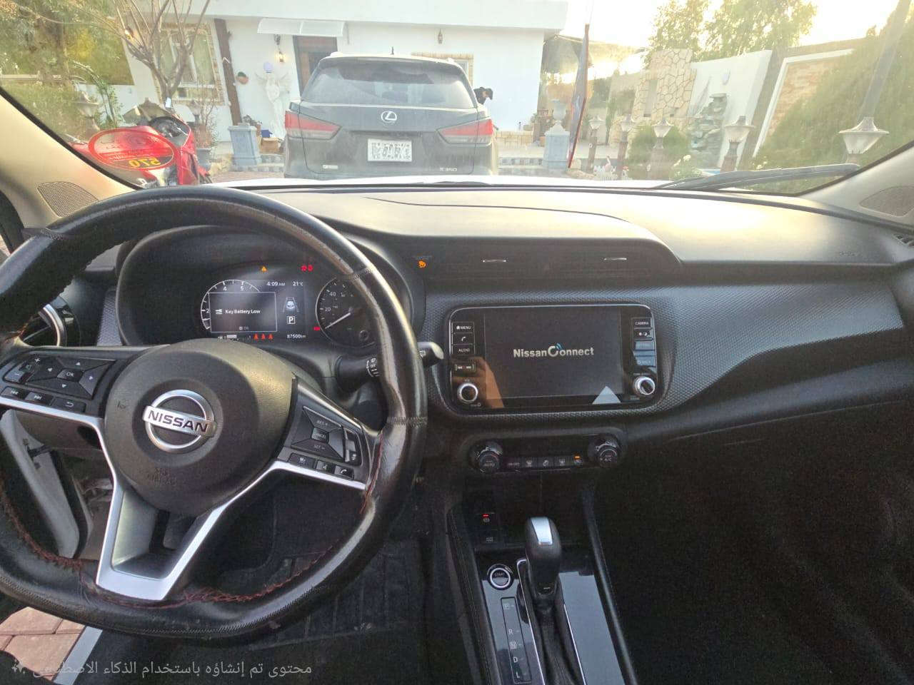 نيسان كيكس 
موديل ٢٠٢١ 
مواصفات SV 
ماشي ٨٨ الف
ضرر موجود رقم الشاصي تكدر تشوف
بي ملاحضات الموجود بل صوره 
بي بطاقة بانزين 
سيارا بسمي 
بي رادار 
اوتو بريك 
*********** كركوك, العراق
