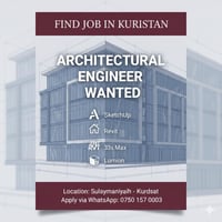 مهندس معماري • سليمانية كوردسات • أوتوكاد ريفيت
