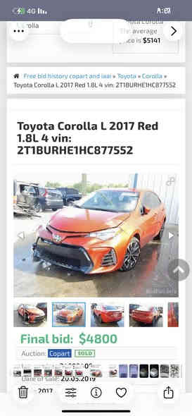 السلام عليكم للبيع كورلا فئه seموديل ٢٠١٧بدون ايرباك رقم اربيل الجديد باقي التفاصيل بالصور المكان بغداد الدوره ابو دشير السعر ١٢٧
***********
