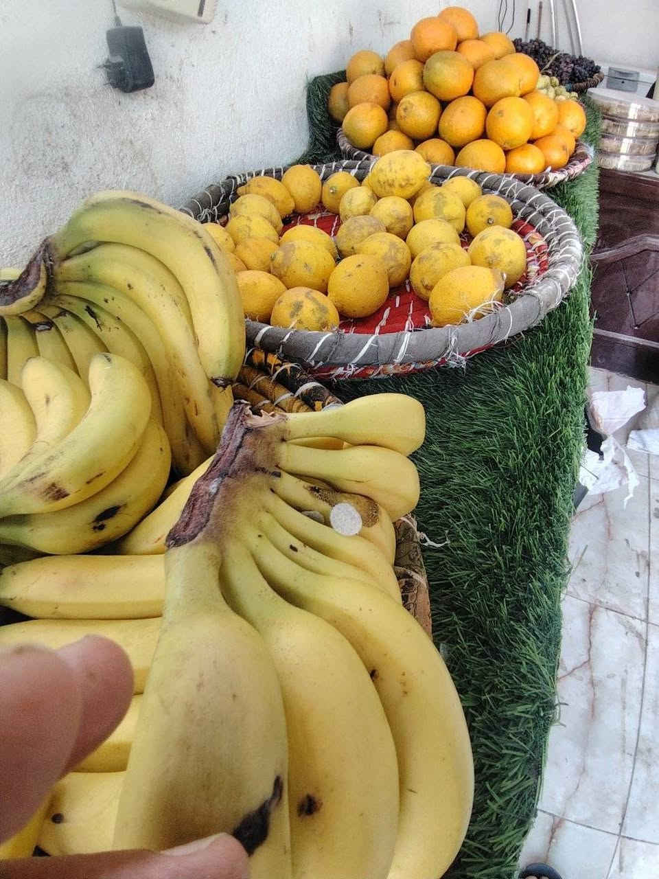 السلام عليكم يتوفر في محل فرحان للمخضر جميع انواع الفواكه والمخضر وخضرة الديره مع حليب غنم وبقر مع خدمة توصيل الاتصال على الرقم ***********
