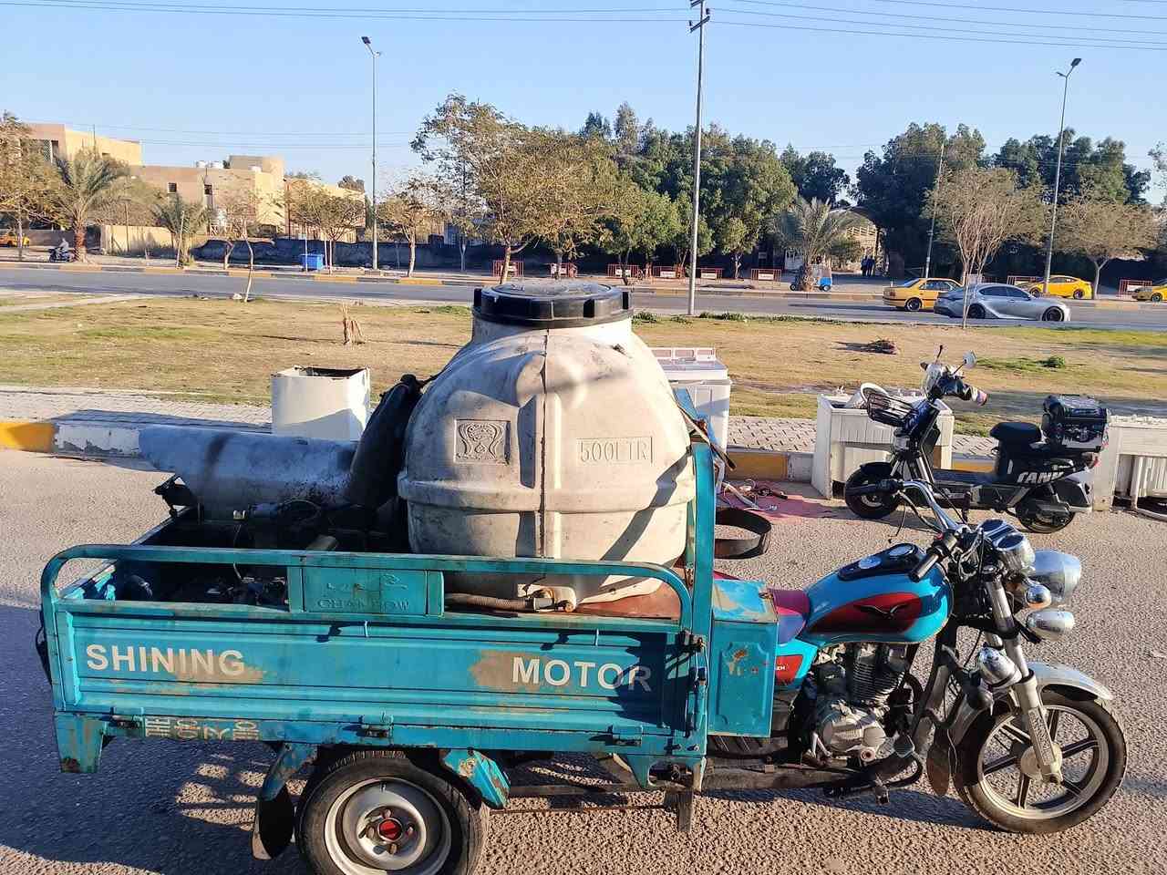 سلام عليكم
غسل بخار متنقل عل ستوتة موديل 21متكونة
 من بويلر امريكي ومضخة200بار محرك المضخة 
كاز نوع كامه شرط لفحص من كلشي 
مكاني كربلاء ***********=***********
