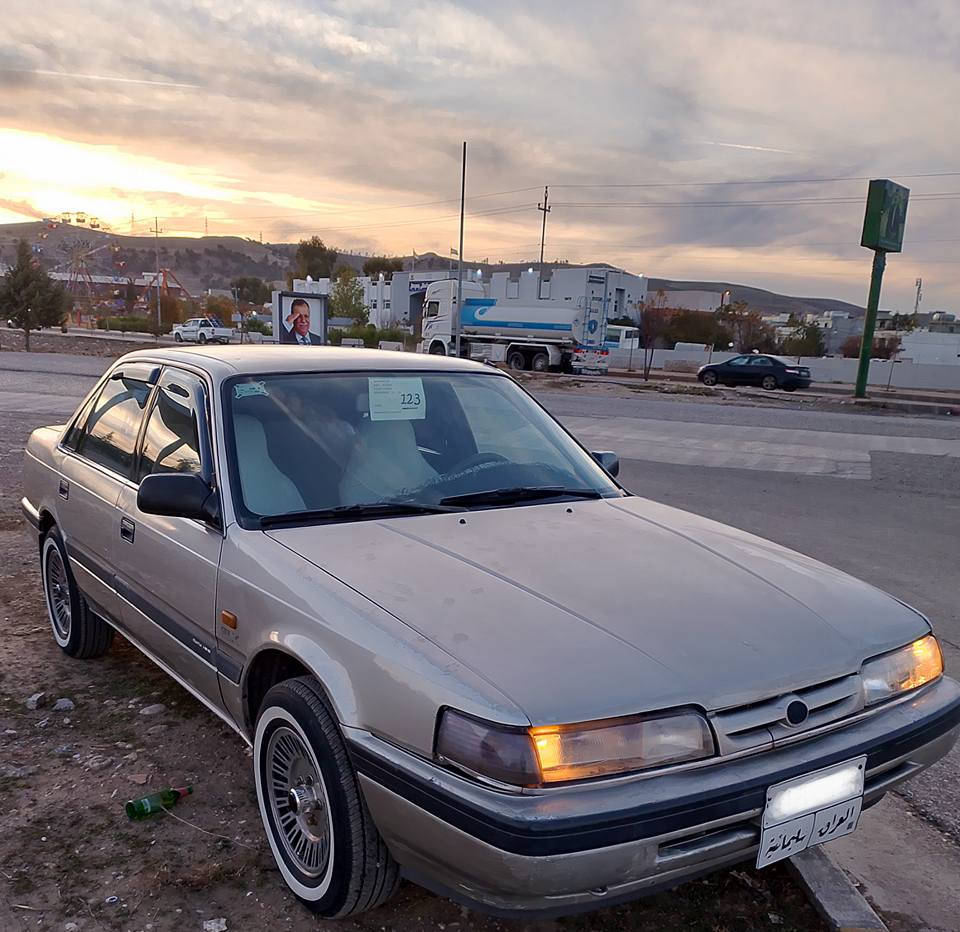 ***********
مازدا 626
مۆدیل 1988
گێر عادی
بەرەدەرگاو سەفی زۆرجوانە
تایەو ویلی سۆپەر خەت سپی
مەکینە هەشتو بەخ
سەرفو بوخاری نیە
دەعمو لێدراوی نیە
خایسی نیە
نرخی40 معامەلە شمشمل, السليمانية
