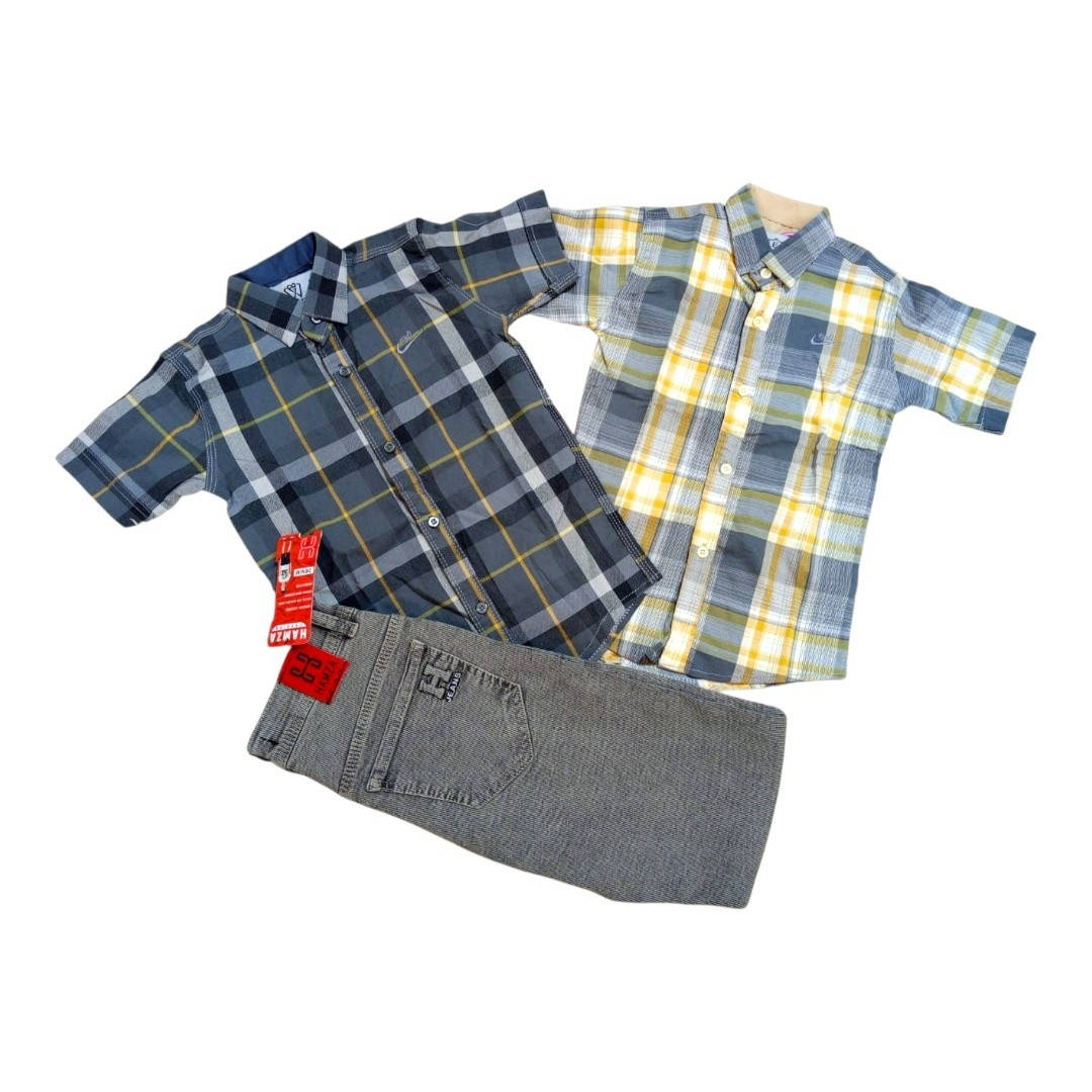 زبائننا الكرام 🤗
بمناسبة عيد الفطر المبارك سوينالكم عروض ع الملابس الولادية🧒🏻
(تيشيرت & بنطرون & قميص)
سعر القطعتين 15 ألف
القياس (2ـ16) سنة
للأستفسار الاتصال بالرقم ***********
توجد خدمة توصيل لكافة محافظات العراق 🚙
