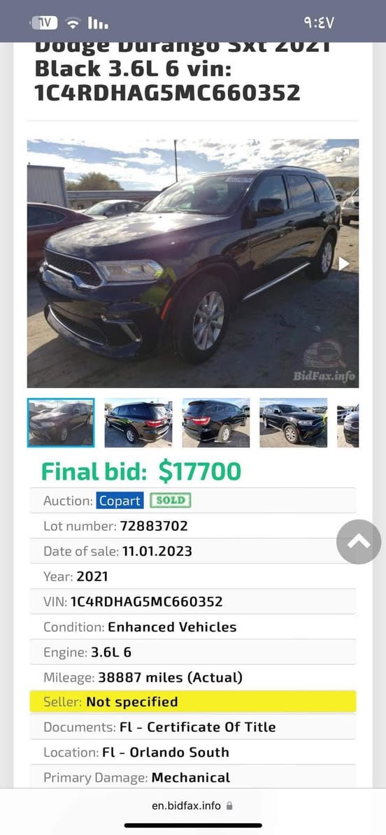 دورنكو 2021 اصل ستة سلندر 3600
مواصفات sxt
ماشيه 70 الف ميل (39 الف ميل مشي امريكا)
رقم بغداد باسمي
السياره داخله كلين تايتل للعراق صار بيها بارد بالجاملغ الايمن ع كد شبر وانصبغ للجماليه  وبارد بالباب عكس السايق بسيط جداً وملاحظات بسيطة
نظيفة جداً السياره مثل ماواضح بالصور
رقم الشاصي بالمنشور موجود
سعرها 250 بي مجال بسيط
مكانها ناصريه مركز 
متواجد واتساب ***********
