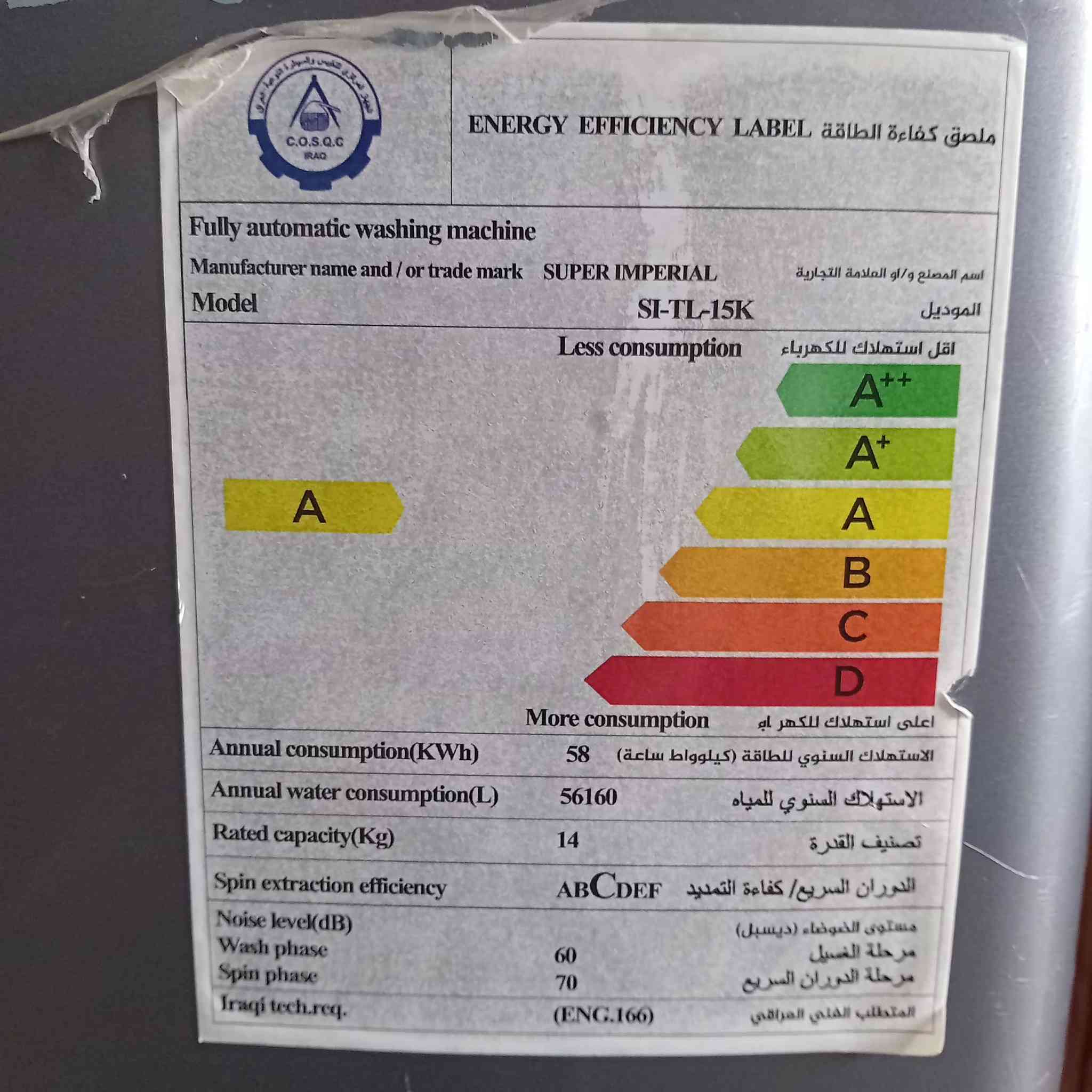 مرحبا عندي غسالي اوتوماتيك سوبر امبريال اغيد ابيعا جديدي ما صاغلا من اشتغيتوها 
حجم ١٥ كيلو حتى تغسل بطانيات نفر
السعر : ٣٧٥ وبيها مجال 
للتواصل واتس آب : ***********
