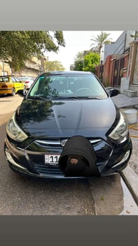 سيارة اكسنت ٢٠١٧ وارد امريكي سودا اللون محرك ١٦٠٠ جي دي اي كلين بدون ح...