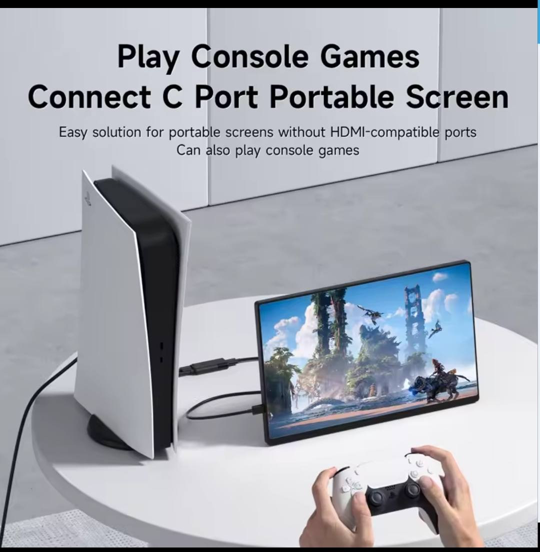 هذا المنتج هو محول فيديو Hagibis HDMI to USB-C.
يدعم دقة عالية تصل إلى 4K@60Hz لتجربة مشاهدة واضحة. 
متوافق مع مجموعة واسعة من الأجهزة بما في ذلك أجهزة الكمبيوتر المحمولة، وأجهزة الألعاب مثل Switch، PS5، و Xbox، بالإضافة إلى نظارات الواقع المعزز (AR). 
يعمل على تحويل إشارات HDMI من الأجهزة المختلفة لعرضها على شاشات USB-C المحمولة. 
يتميز بتصميم محمول ومستقر لسهولة النقل والاستخدام في ألعاب السيارات أو تحسين كفاءة العمل.


**إذا كنت صاحب هذا الإعلان وتريد حذفه لأي سبب، رجاءا أرسل رسالة إلى الدعم الفني**