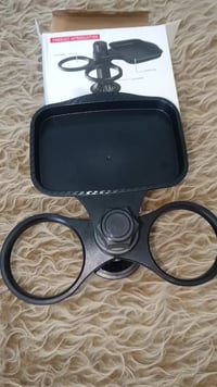 حامل أكواب مزدوج • قابل للتوسيع • دوران 360 درجة