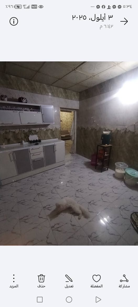 للبيع تجاوز ميتين متر ستقبال ومطبخ وهول وصحيات اكو بعد حديقه وره البيت مال غرفتين او ثلاثه يمه مولد ومدرسه قريبه جدا للاستفسار عله الرقم ***********
