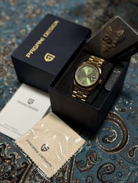 Pagani Design Day-Date PD-1752 ساعه بكاني اوتوماتيك ظهر كشف روز كولد م...