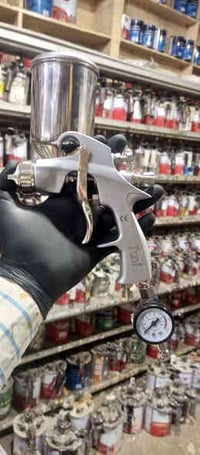 مسدس صبغ كوالتي عالي اوربي دبه صفح سل استيل سعر140 حجم رش 1/5رقم 07813...