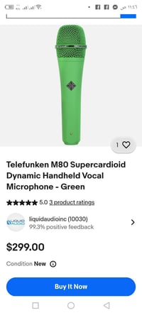 ميكروفون تيلفونكن • جديد • أسود