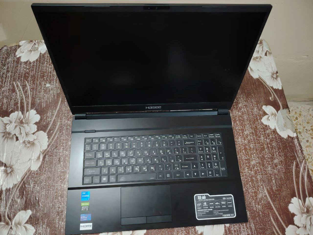 السلام عليكم ورحمة الله وبركاته
💻 للبيع لابتوب  قوي بمواصفات عالية

الماركة: Hasee
الموديل: G8-TA7NP
المعالج: Intel Core i7-11800H (جيل 11)
كارت الشاشة: NVIDIA RTX 3060 6GB
الرام: 16GB
التخزين: SSD 512GB
الشاشة: 17.3 بوصة FHD 144Hz
النظام: Windows 11 Pro
الصوت: Sound Blaster Cinema 6
المنافذ: USB 3.0 + HDMI

يشغل العاب قوية وحديثة بأداء عالي وسلاسة
مناسب للالعاب والتصميم والبرمجة والاستخدام الثقيل

الحالة: نظيف جدا وشغال 100%

للاستفسار ***********
