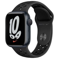 ساعة آبل Apple Watch Series 7 Nike لون اسود كامله ملحقاته  بطارية ‎88‎...