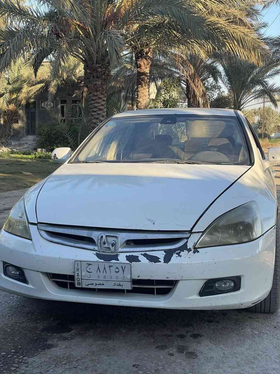 السلام عليكم 
سياره هونده أكور 2006
كير محرك جديد 
صدر امامي جديد 
وصدر خلفي جديد 
السعر 60
الموقع الرشيد 
***********
