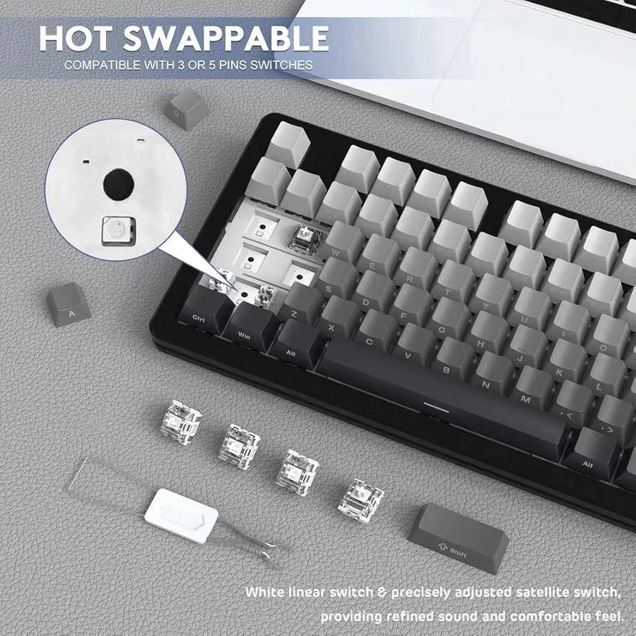 🛍️متوفر لدينا 

🎮 كيبورد الألعاب الاحترافي
 ATTACK SHARK M87 PRO

الأداء الذي يبحث عنه كل لاعب!

😎إذا كنت تبحث عن كيبورد ميكانيكي احترافي يجمع بين السرعة، الشكل، والمرونة،
فإن ATTACK SHARK M87 PRO هو الخيار المثالي لك.

✨ اتصال ثلاثي متطور (Tri-Mode)
استمتع بحرية الاستخدام مع 3 طرق اتصال:
🔹 Bluetooth 5.0
🔹 2.4GHz Wireless
🔹 USB-C Wired
ويمكنك التبديل بسهولة بين حتى 5 أجهزة سواء على Windows أو Mac.

🔋 بطارية قوية 5000mAh
بطارية ضخمة تمنحك ساعات طويلة من الاستخدام بدون انقطاع سواء للعمل أو اللعب.

⚡ أداء سريع واستجابة فائقة
مزود بشريحة عالية الأداء تمنحك استجابة فورية بدون تأخير لتكون دائماً متقدم في الألعاب.

🎯 Hot-Swappable – خصص الكيبورد بطريقتك
يمكنك تغيير السويتشات بسهولة (3 أو 5 Pin) وصناعة تجربة الكتابة الخاصة بك.

🔇 صوت ميكانيكي احترافي (Thocky Sound)
بفضل تصميم Gasket مع 5 طبقات عزل صوتي ستحصل على تجربة كتابة ناعمة وصوت ميكانيكي مميز.

🌈 إضاءة RGB مذهلة
اختَر من:
✨ 19 تأثير إضاءة
🎨 8 ألوان مختلفة
لتصميم أجواء لعب تناسبك تماماً.

⌨️ تصميم مميز ومتين
✔ Keycaps من نوع PBT عالية الجودة
✔ طباعة جانبية أنيقة
✔ تصميم مدمج 87 مفتاح مع أسهم منفصلة
✔ دعم NKRO لأداء مثالي في الألعاب

🔥 ATTACK SHARK M87 PRO
ليس مجرد كيبورد… بل سلاحك الحقيقي في عالم الألعاب.

💵السعر 60 الف دينار
🚗متوفر توصيل لكافة محافظات العراق 🇮🇶

📞 للحجز أو الاستفسار عبر الصفحة أو الواتساب:

https://wa.me/9647755190147 بغداد, العراق


**إذا كنت صاحب هذا الإعلان وتريد حذفه لأي سبب، رجاءا أرسل رسالة إلى الدعم الفني**