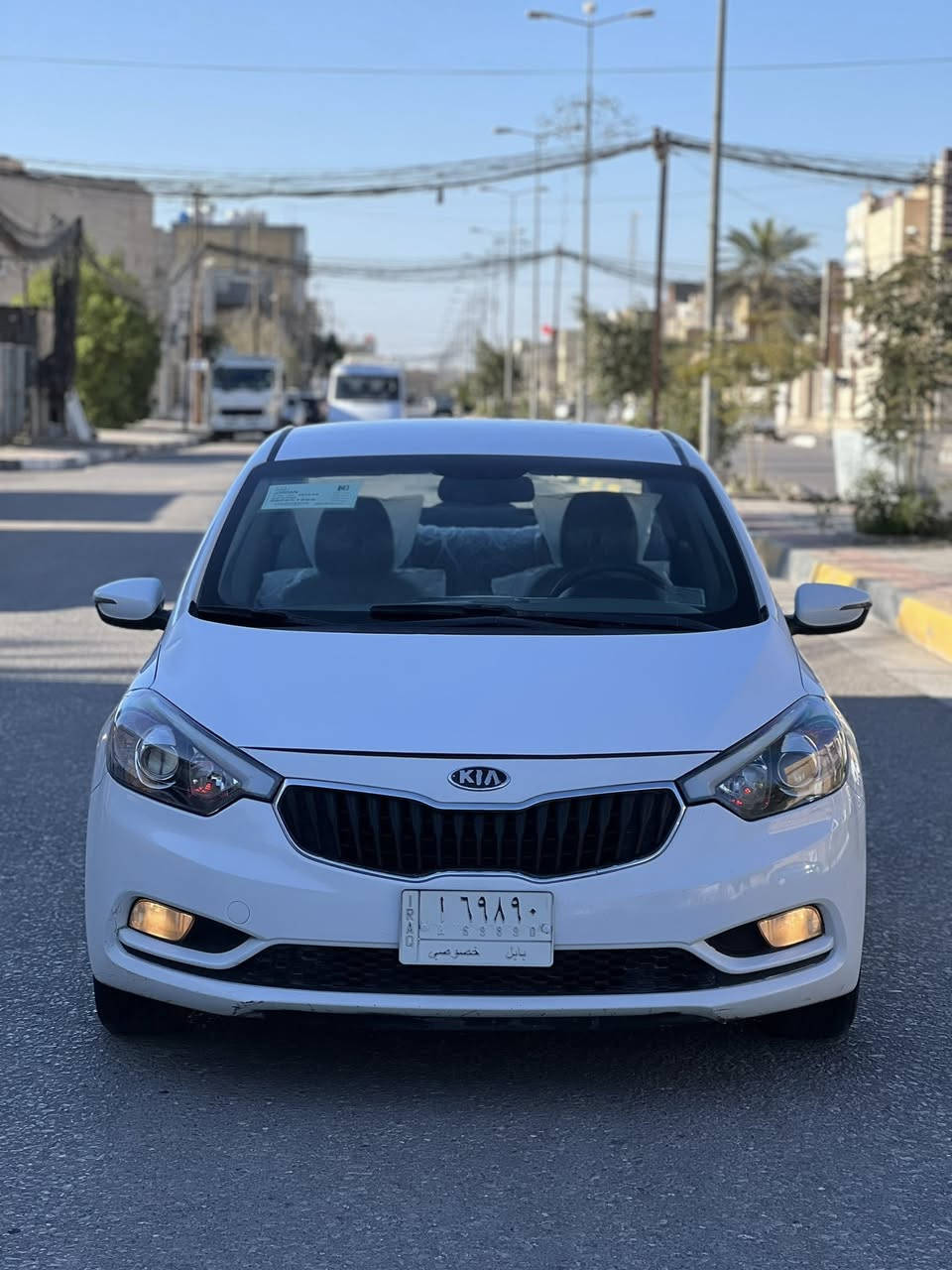 ‏سلام عليكم ***********  للبيع كيا سيراتو موديل 2014 السعر 108 وأرد خليجي السيآرة مكفولة من الحادث والتبديل بدون أي ارباك مواصفات السيآرة شاشة وكاميرا خلفية يدات نيكل اشاير عل المري محرك دوش داخل بيجي لد أمامي 4 دسك السيارة بيه صبغ قطعة اثر شخوط مكينة وكير وحداديه وتبريد وتخم تاير بحاله ممتازه جدا رقم بآبل تحويل مباشر سنويه مجدده 2030 مكان السيآرة كربلاء
