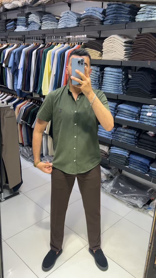 قميص ماركه خامه قطن 100% متوفر(8 الون✅)
قياسات S M L XL XXL قياس المعروض M
بنطرون ماركه قياسات من 30 إلى 40 
المنشئ تركي 🇹🇷 
توصيل بغداد 5 الف  توصيل محافظات 5 الف
العنوان بغداد مول زيونه طابق الاول 
التواصل دايركت او واتساب ***********
