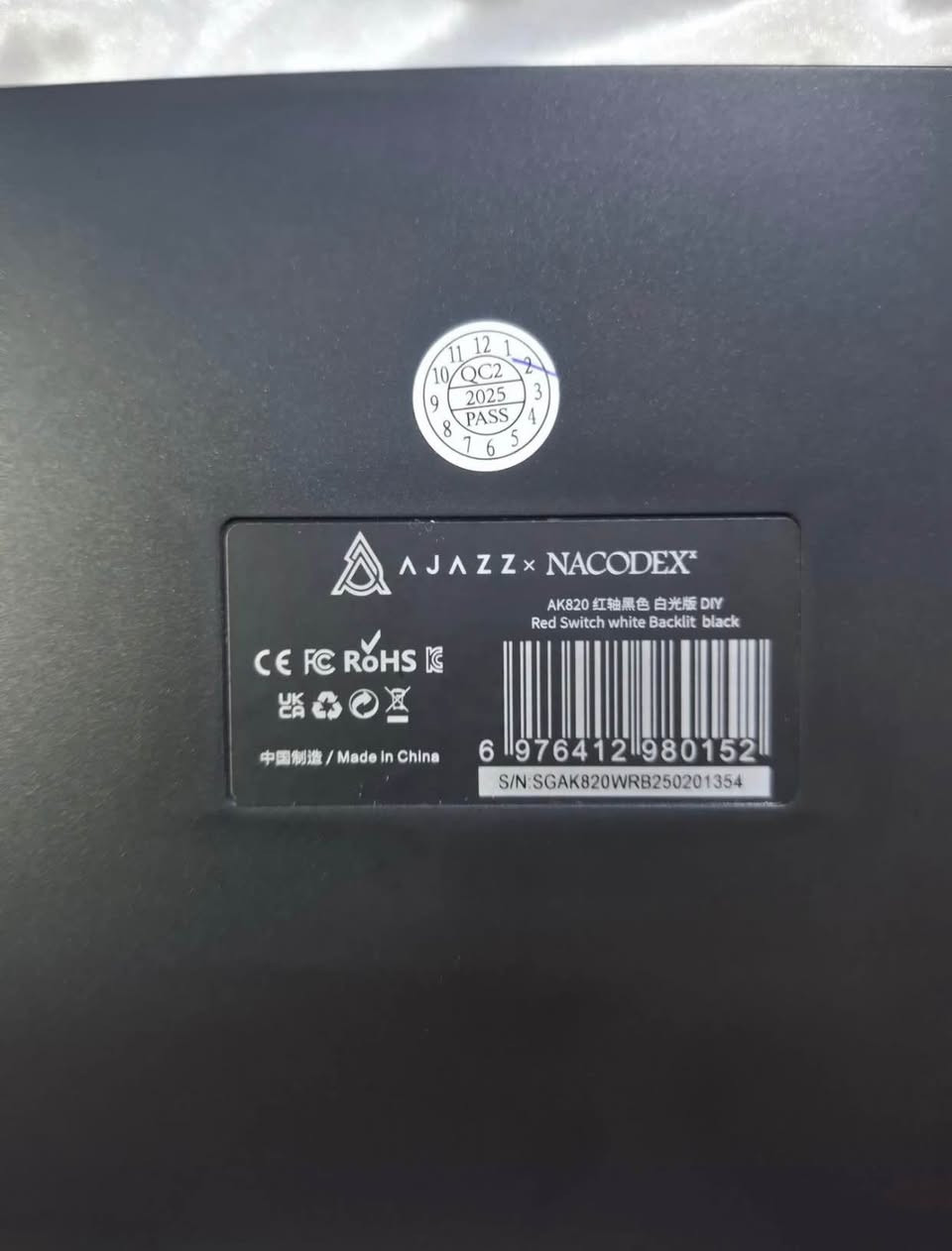 سلام عليكم كيبورد ميكانيكي من شركة اجاز غنيه عن التعريف كيبورد ردسويتش سريع استجابة كيبل تايب سي وبي RGB 
18 حركة 
مكاني بغداد شعب 
*********** الفارس, صلاح الدين
