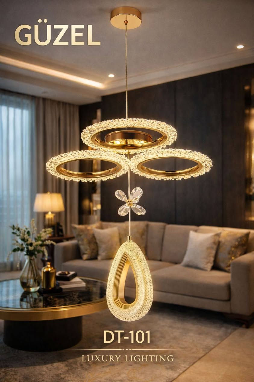 ✨ وصل حديثًا إلى مجمع الرطبة التجاري ✨

ثريا مودرن فاخرة (DT-101) بتصميم راقي يضيف لمسة فخامة لمنزلك 💎
إضاءة LED قوية وناعمة بنفس الوقت مع توفير بالطاقة ⚡

✔️ تصميم عصري أنيق
✔️ لون ذهبي فاخر
✔️ إضاءة متعددة (دافئ / أبيض / ثلاثي)
✔️ مناسب للصالات وغرف الجلوس

📍 العنوان: الأنبار _ الرطبة 

مجمع الرطبة التجاري – 

📦 توصيل متوفر إلى جميع المحافظات
📞 للحجز والاستفسار: ***********

🔥 سارع بالحجز – الكمية محدودة 🔥
