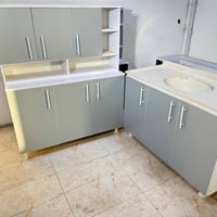 كاونتر MDF 1م20 • سنك مرمر 1م20 • توصيل مجاني بغداد