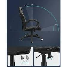 هذا الكرسي هو كرسي ألعاب ومكتب مريح (Ergonomic Gaming/Office Chair) من العلامة التجارية الشهيرة Songmics (موديل OBG56B)، 
والمصمم ليوفر الراحة التامة أثناء جلسات العمل أو الألعاب الطويلة.
💡 أبرز مواصفات ومميزات الكرسي:التصميم والدعم الإرجونومي: يتميز بمنحنيات مريحة تتماشى مع شكل الجسم لدعم الظهر والرقبة، مما يقلل الإجهاد عند الجلوس لساعات طويلة.
خامات عالية الجودة: المقعد مبطن بإسفنج عالي الكثافة ومغطى بالجلد الصناعي (PU) الناعم والمقاوم للاهتراء، إلى جانب أجزاء شبكية (Mesh) جيدة التهوية لمنع التعرق.تحكم 

مرن: يتيح لك تعديل الارتفاع بسهولة وتفعيل آلية الإمالة (Tilt Function) للحصول على وضعية جلوس مريحة.

عجلات هادئة وسلسة: يحتوي على 5 عجلات متينة ومغطاة بمادة البولي يوريثان لحماية الأرضيات من الخدوش وضمان حركة صامتة.
للاستفسار على رقم ***********
او على الماسنجر
