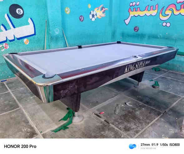تم انجاز عمل اليوم باجود المواد ولضمان تبديل وتعديل رون   عنوان بغداد  ***********  ويوجد جميع طاولات البليارد المستخدم وجديد وجميع مستلزمات البليارد
