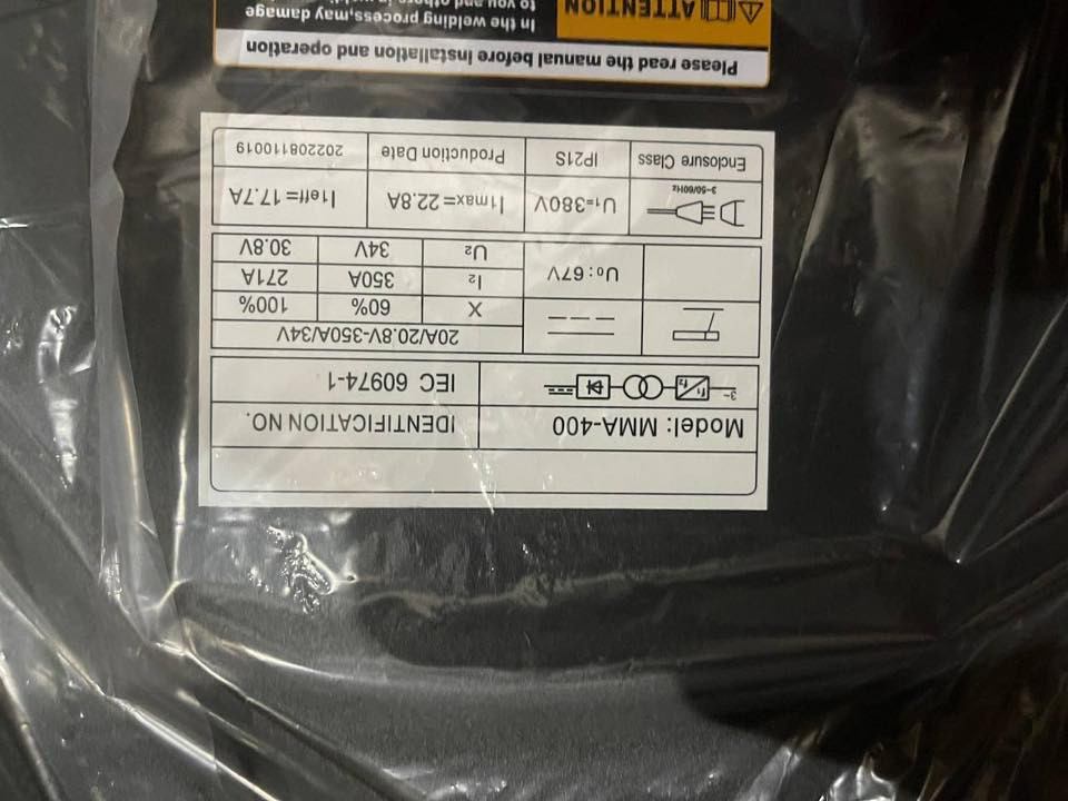 مكينه لحام تازاكا 400 مشتري منهم ب 375الف وبالكارتون ممطلعي من الكارتون اصلا والوصل كدامكم الشراء ب 375

سعر البيع 325الف 
***********
